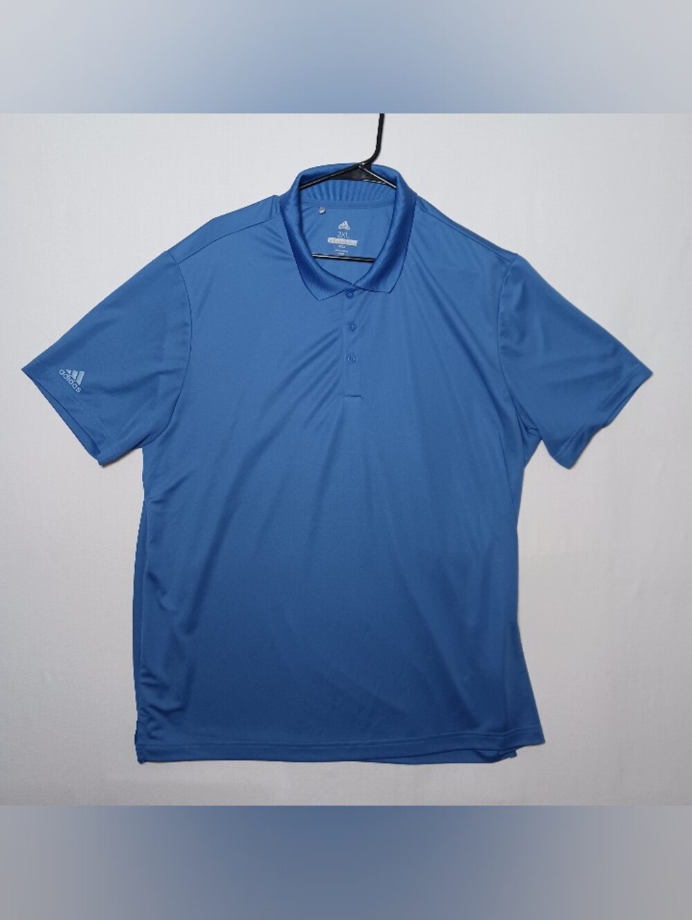 Adidas Golf Mens Performance Polo Shirt 2XL Royal Blue Short Sleeve Cd3323